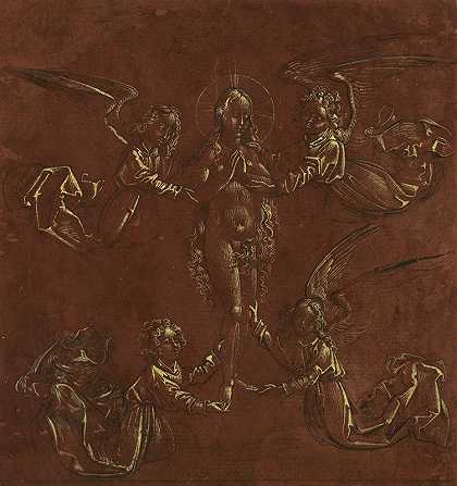 玛丽·玛格达伦`Mary Magdalen Transported by Four Angels (1485–1490) by Four Angels