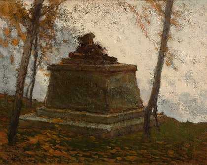 纪念碑-军团纪念碑设计`Monument ~design for legionaries monument (1916) by Władysław Wankie
