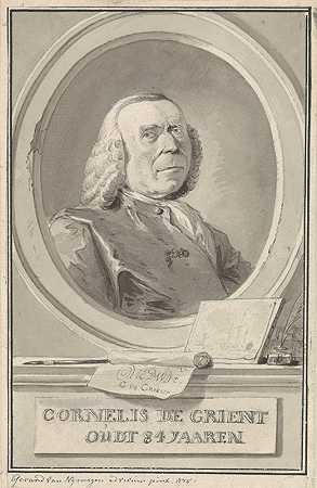科内利斯·德·格里恩肖像`Portret van Cornelis de Grient (1775) by Gerard van Nijmegen