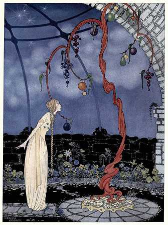 罗莎莉在她眼前看到了一棵美丽绝伦的树`Rosalie saw before her eyes a tree of marvellous beauty (1920) by Virginia Frances Sterrett