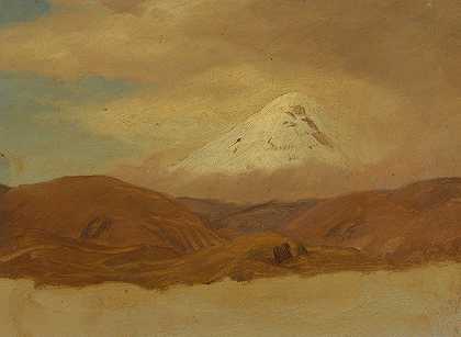 厄瓜多尔奇姆博拉佐山`Ecuador, Mt. Chimborazo (1853) by Frederic Edwin Church
