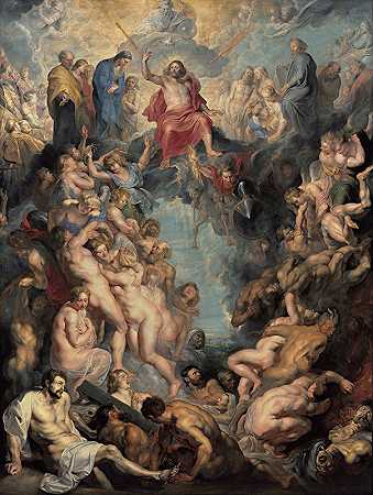 伟大的最后审判`The Great Last Judgement (circa 1617) by Peter Paul Rubens