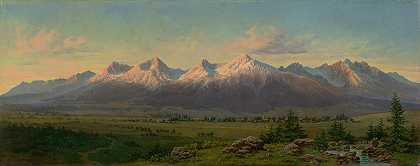 上塔特拉山`Vysoké Tatry (1887) by František Klimkovič