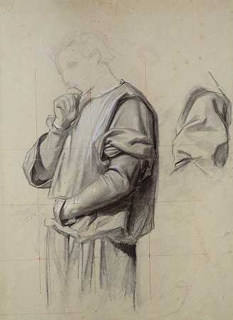 站立的人`Standing Man (1830–77) by Eugène Leygue