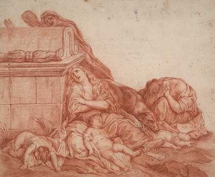 对屠杀无辜者的研究`Study for the Massacre of the Innocents by Style of Abraham van Diepenbeeck