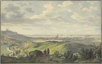奥伯法尔茨的阿恩伯格市`The City of Arnberg in the Oberpfalz (1823) by Carl Heinzmann