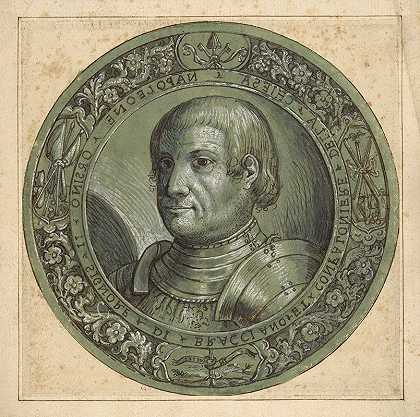 拿破仑·奥西尼二世画像`Portrait of Napoleone Orsini II (1619) by Giovanni Campagna