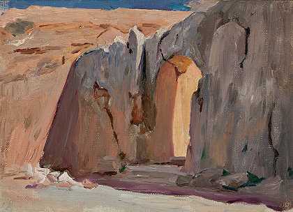 耶路撒冷国王的坟墓。从巴勒斯坦之旅`Tombs of the kings in Jerusalem. From the journey to Palestine (1901) by Jan Ciągliński