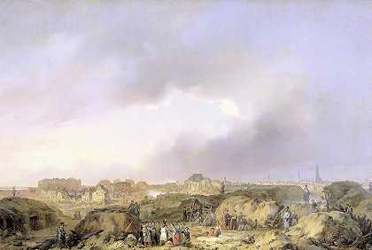 1832年11月19日至12月23日的围攻以及荷兰加里森向法国投降后不久，安特卫普的城堡`The Citadel of Antwerp shortly after the Siege of 19 November~23 December 1832, and the Surrender of the Dutch Garisson to the French (1832 ~ 1839) by Ferdinand de Braekeleer