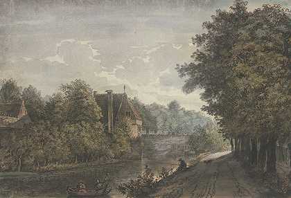 从城墙到乌得勒支`Aan de Stadt Muur tot Utrecht (1749) by Jacobus van Liender
