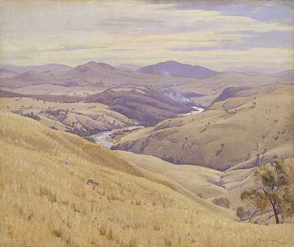 堪培拉维坦盖拉`Weetangera, Canberra (1937) by Elioth Gruner