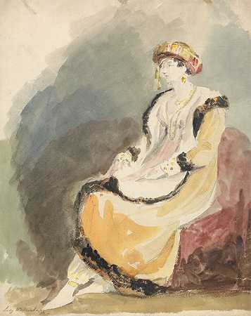韦斯特摩兰夫人（普里西拉·安妮·范恩，韦斯特摩兰伯爵夫人，尼韦尔斯利·波尔）`Lady Westmorland (Priscilla Anne Fane, Countess of Westmorland, nee Wellesley~Pole) by George Jones