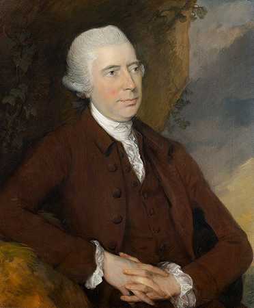 瑟斯福德男爵乔治·斯科特·查德爵士`Sir George Scott Chad, Baronet of Thursford (About 1775) by Thomas Gainsborough