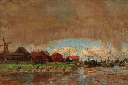 雨和阳光，多德雷赫特`Rain and Sunshine, Dordrecht by Tina Blau