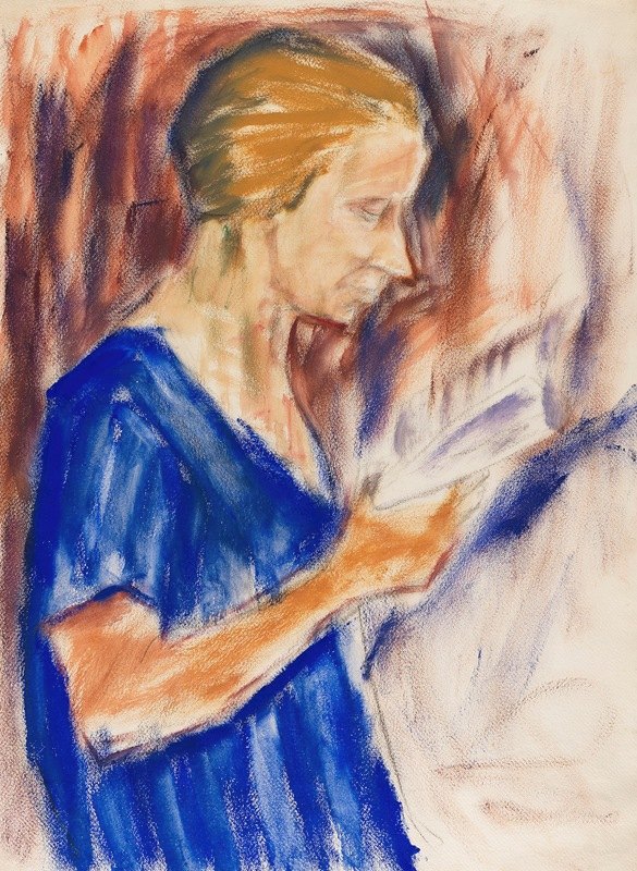 海琳·罗尔夫斯`Helene Rohlfs (1926) by Christian Rohlfs