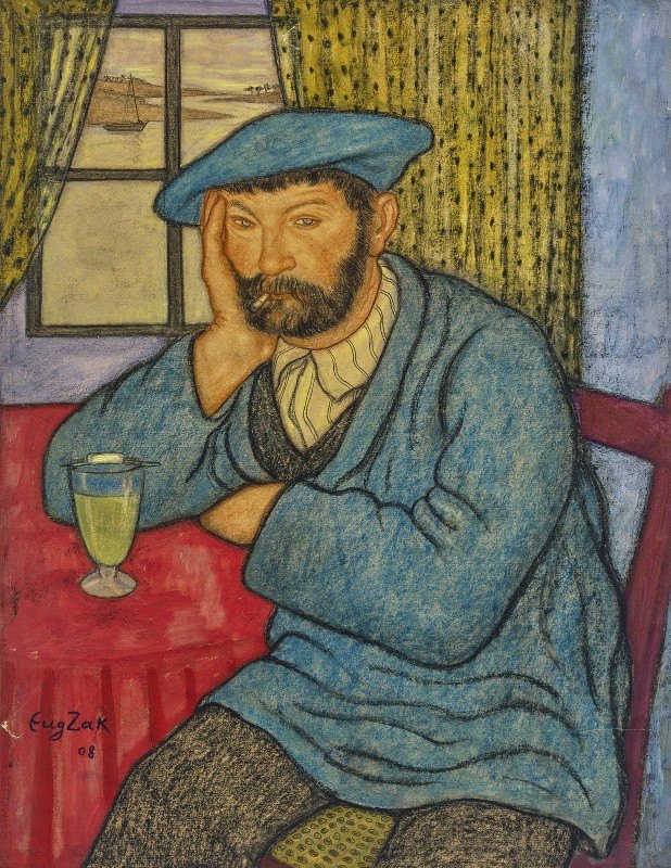 胡子男`Bearded Man (1908) by Eugeniusz Zak