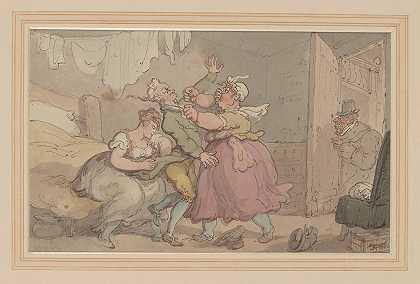 应受惩罚`Deserved punishment (ca. 1780–1825) by Thomas Rowlandson