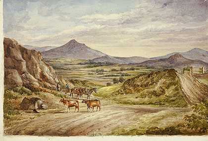威克洛山`Wicklow Hills (1843) by Elizabeth Murray