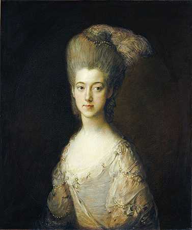 Paul Cobb Methuen夫人`Mrs. Paul Cobb Methuen (c. 1776~1777) by Thomas Gainsborough