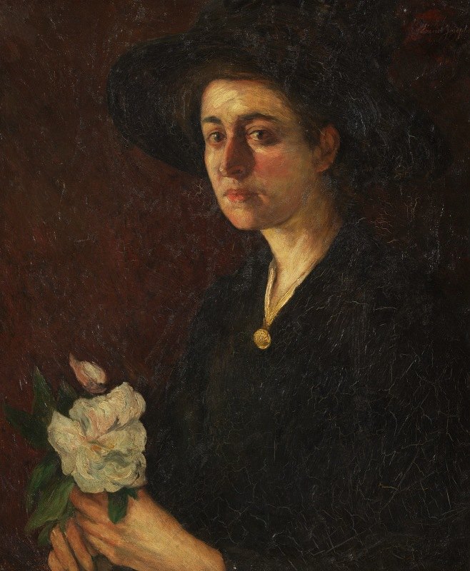 吉内特小姐的肖像`Portrait of Mlle Genet (1887) by Ernst Josephson