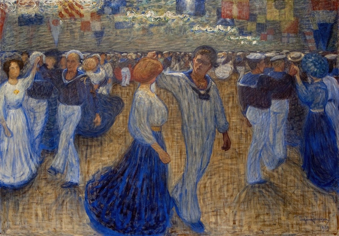 水手s球`Sailors Ball (1909) by Eugène Jansson