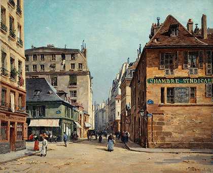 圣保罗街`La Rue Saint~Paul (1892) by Paul-Joseph-Victor Dargaud