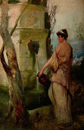 井边的女孩`Girl at the Well (1890s) by Henryk Siemiradzki