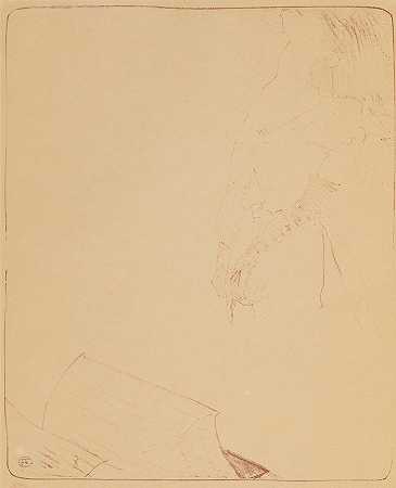Yvette Guillbert pl 7`Yvette Guilbert pl 7 (1898) by Henri de Toulouse-Lautrec