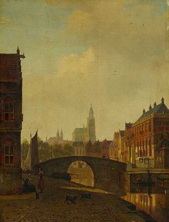 阿纳姆的想象`Imaginary View of Arnhem (late 1830s) by George Andries Roth