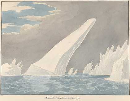 引人注目的冰山`Remarkable Iceberg by Charles Hamilton Smith