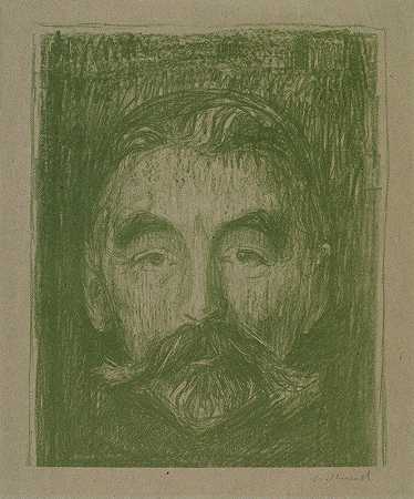 圣潘·马拉梅`Stéphane Mallarmé (1984) by Edvard Munch