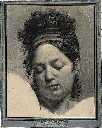 女人的头`Head of a Woman (1800–1810) by Pierre-Paul Prud’hon
