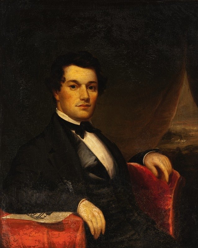 威廉·J·费雷尔船长肖像`Portrait of Captain William J. Ferrell (1849)