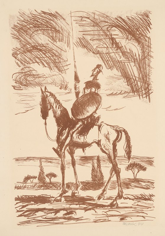 堂吉诃德`Don Quijote (1944) by Cyprián Majerník