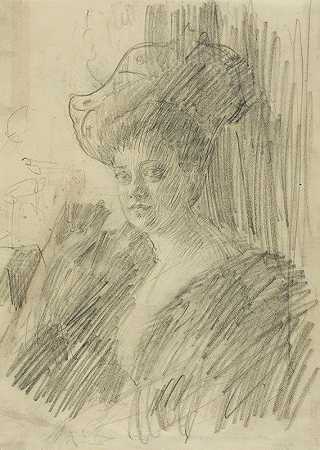 贝蒂·南森`Betty Nansen (c. 1905) by Anders Zorn