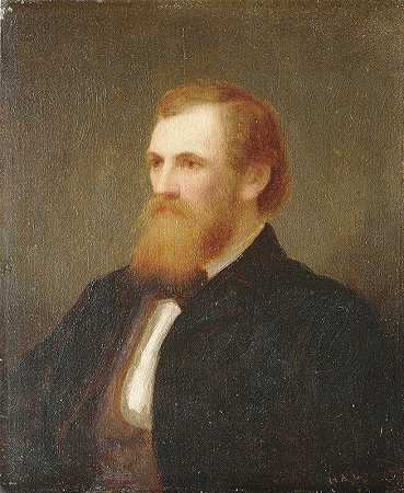 约翰·昆西·亚当斯·沃德`John Quincy Adams Ward (1863) by Henry Augustus Loop