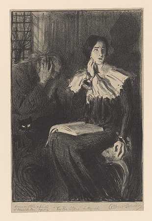 爱伦·坡的故事`The Poe story (1905 ~ 1906) by Albert Sterner
