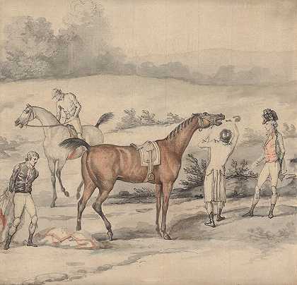 给赛马下药`Dosing a Racehorse by Louis Philippe Boitard