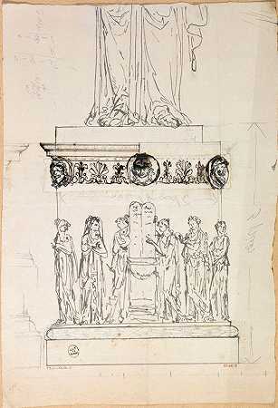 带有权利表的底座男人`Piédestal avec la Table des Droits de lHomme (1735 ~ 1815) by Guillaume Boichot