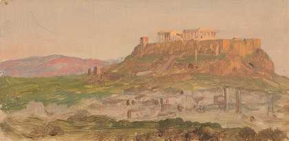 雅典卫城南景观`View of the Acropolis from the South, Athens (1869) by Frederic Edwin Church