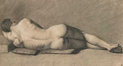 没有D\’039霍姆`Nu Dhomme (1834) by Jean-Baptiste-Camille Corot