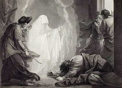索尔和恩多女巫`Saul and the Witch of Endor (1788) by William Sharp