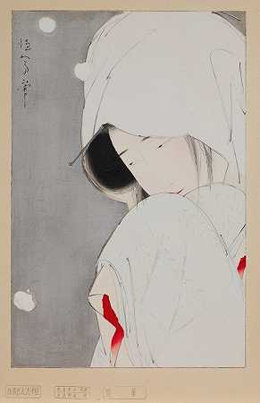 苍鹭少女`Heron Maiden (1925–40) by Kitano Tsunetomi