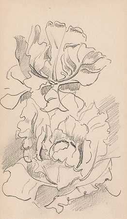 花`Bloemen (1892 ~ 1901) by Antoon Derkinderen