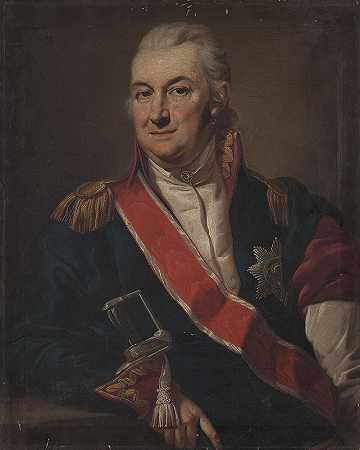 米科·阿伊·莫拉夫斯基将军画像`Portrait of general Mikołaj Morawski (after 1800) by Józef Peszka