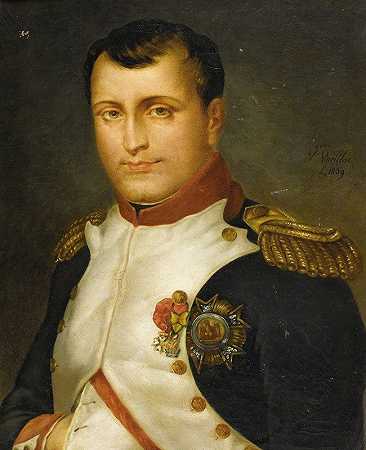 拿破仑画像`Portrait Of Napoleon (1839) by V. Varillaz