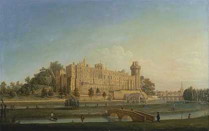 沃里克城堡`Warwick Castle by Francis Harding