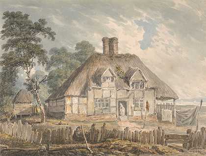 南安普敦附近的小屋`A Cottage near Southampton by Edward Dayes
