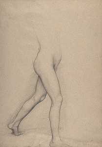 研究一个女孩画的腿年轻的斯巴达人`
Study of a Girls Legs for the painting Young Spartans (ca. 1860–62)  by Edgar Degas