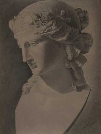 古典雕塑复制品（头）`Copy from classical sculpture (head) by Augustus Saint-Gaudens